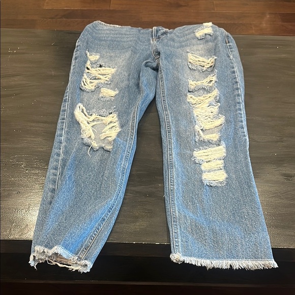 Vanilla Star Distressed Blue Women's Jeans- size 9 - Picture 3 of 6